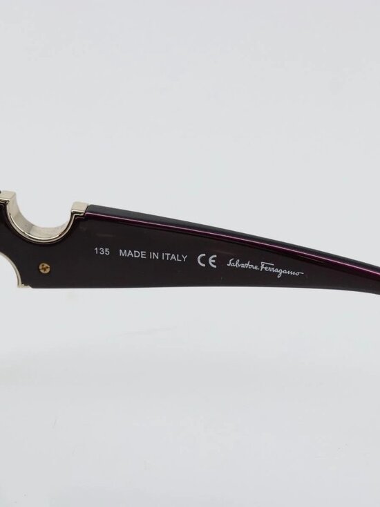 Salvatore Ferragamo Gancini Sunglasses plastic Purple Auth 180951M main image 12